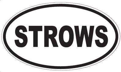 STROWS - Oval Sticker