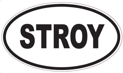 STROY - Oval Sticker