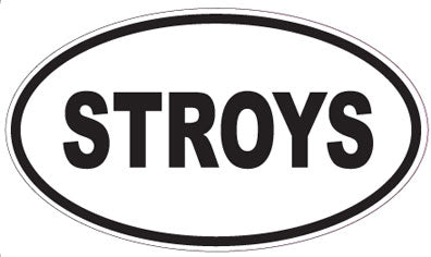 STROYS - Oval Sticker