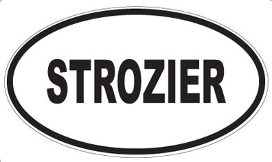 STROZIER - Oval Sticker