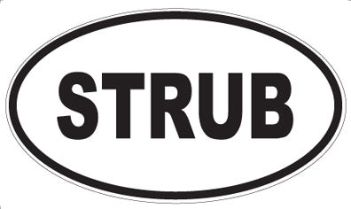 STRUB - Oval Sticker