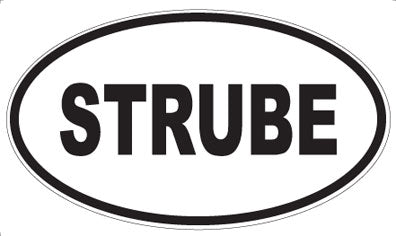 STRUBE - Oval Sticker
