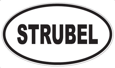STRUBEL - Oval Sticker