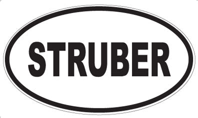 STRUBER - Oval Sticker