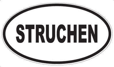 STRUCHEN - Oval Sticker
