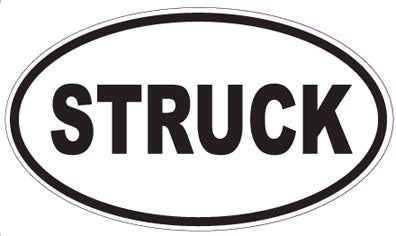 STRUCK - Oval Sticker