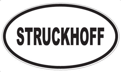 STRUCKHOFF - Oval Sticker