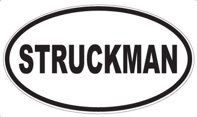 STRUCKMAN - Oval Sticker