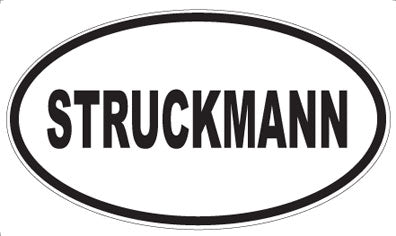 STRUCKMANN - Oval Sticker