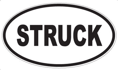 STRUCK - Oval Magnet