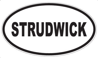 STRUDWICK - Oval Sticker