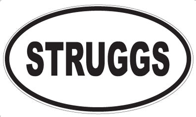 STRUGGS - Oval Sticker