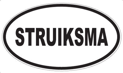 STRUIKSMA - Oval Sticker