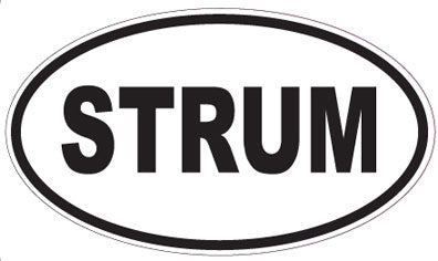 STRUM - Oval Sticker