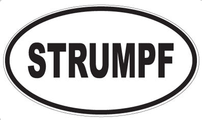 STRUMPF - Oval Sticker
