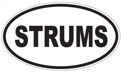 STRUMS - Oval Sticker