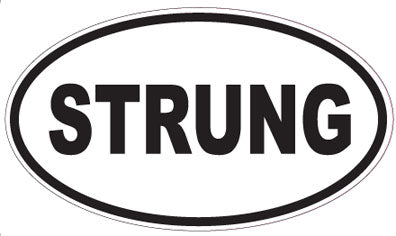 STRUNG - Oval Sticker