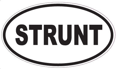STRUNT - Oval Sticker