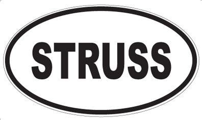 STRUSS - Oval Sticker