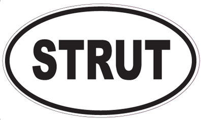 STRUT - Oval Sticker