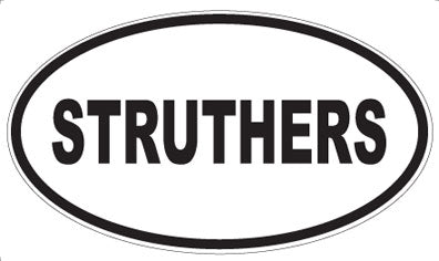 STRUTHERS - Oval Sticker