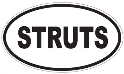 STRUTS - Oval Sticker