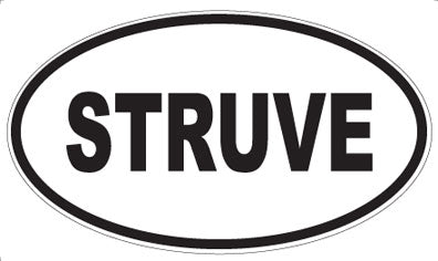 STRUVE - Oval Sticker