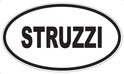 STRUZZI - Oval Sticker