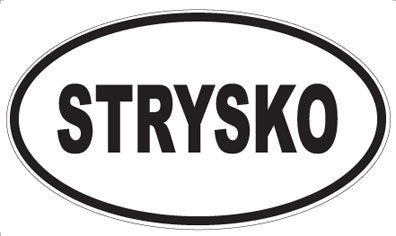STRYSKO - Oval Sticker