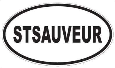 STSAUVEUR - Oval Sticker