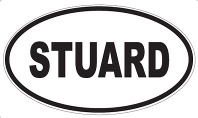 STUARD - Oval Sticker