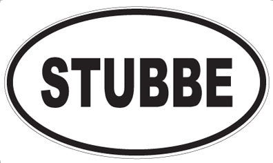 STUBBE - Oval Sticker