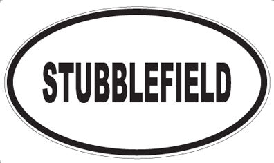 STUBBLEFIELD - Oval Sticker