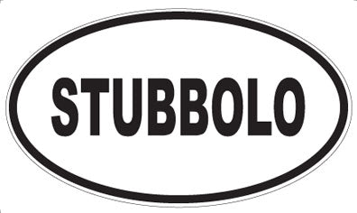 STUBBOLO - Oval Sticker