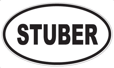 STUBER - Oval Sticker