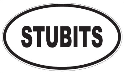 STUBITS - Oval Sticker