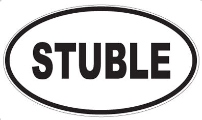 STUBLE - Oval Sticker