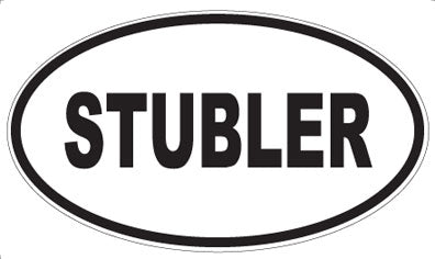 STUBLER - Oval Sticker