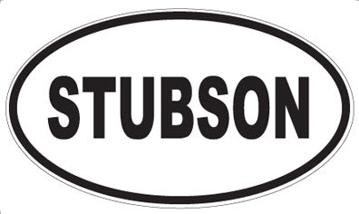 STUBSON - Oval Sticker