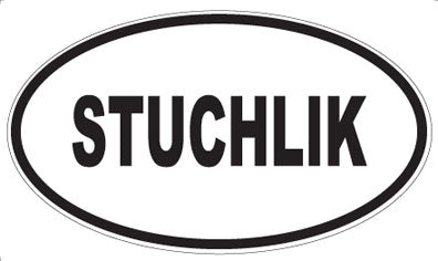 STUCHLIK - Oval Sticker