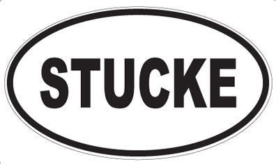 STUCKE - Oval Sticker