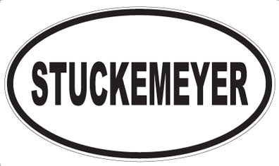 STUCKEMEYER - Oval Sticker