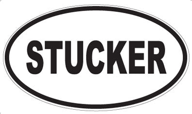 STUCKER - Oval Sticker