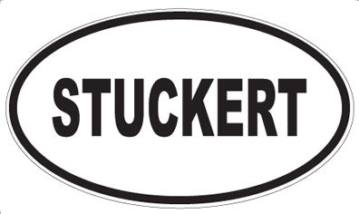 STUCKERT - Oval Sticker