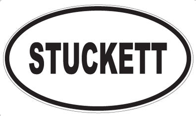 STUCKETT - Oval Sticker