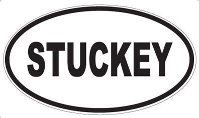 STUCKEY - Oval Sticker