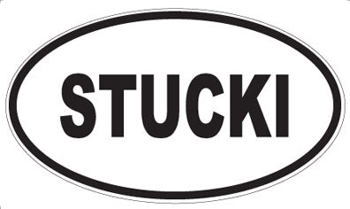 STUCKI - Oval Sticker