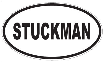 STUCKMAN - Oval Sticker