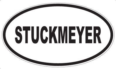 STUCKMEYER - Oval Sticker