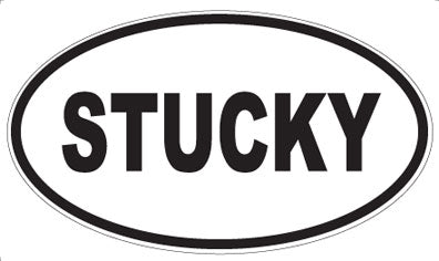 STUCKY - Oval Sticker